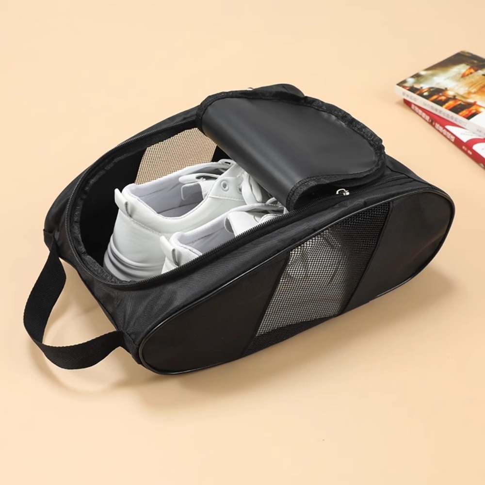 Golf Bag - 新しい手持ち式シューズキャリアバッグ軽量オックスフォード布靴収納バッグ多機能通気性ゴルフシューズバッグ