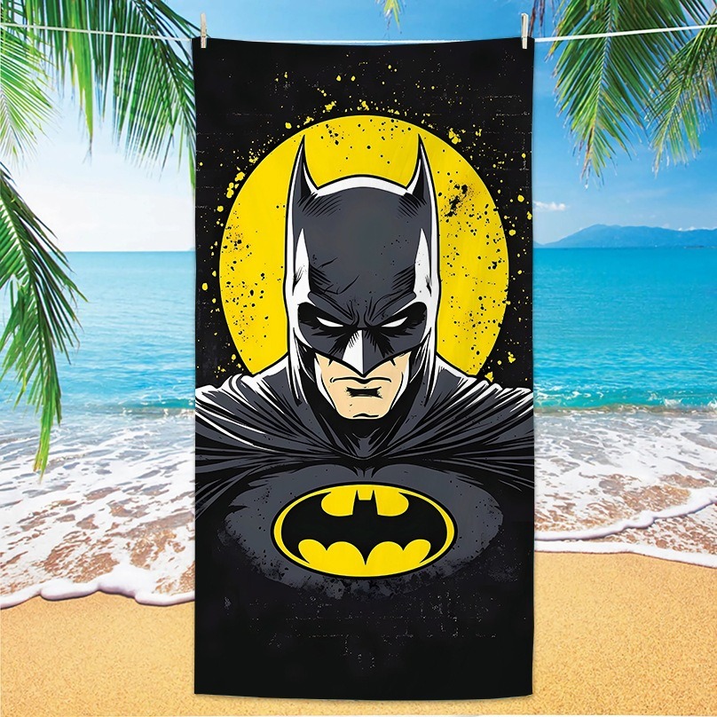 ダークディフェンダー！ 3D B-バットマンデザインビーチタ - Golf Towel のレビューと価格