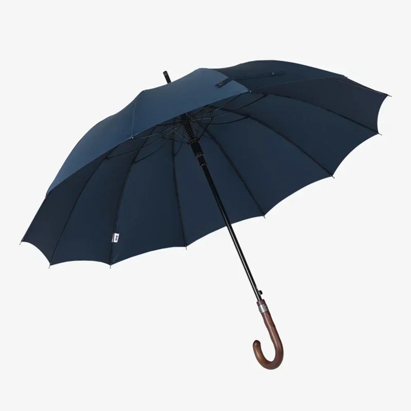大型傘 メンズ 12K 高級パラソル傘 防風 木製ロングハン - Golf Umbrella Large のレビューと価格