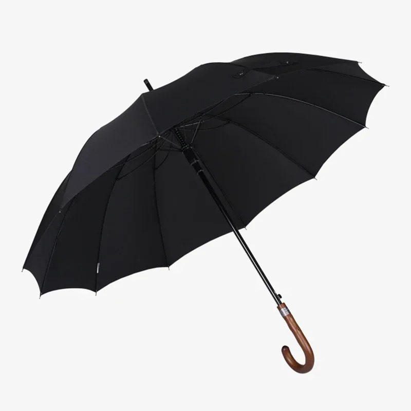 大型傘 メンズ 12K 高級パラソル傘 防風 木製ロングハン - Golf Umbrella Large のレビューと価格