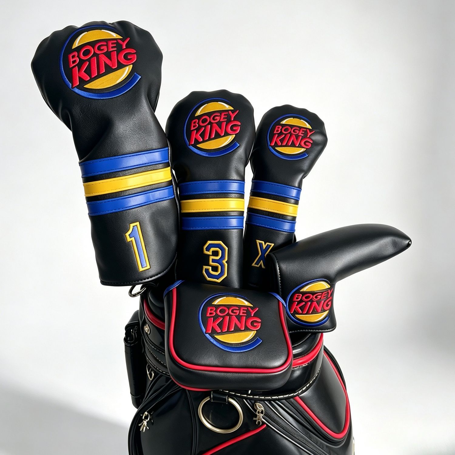 面白いボギーキングゴルフヘッドカバー、ゴルフマレットブレード - Golf Clubs のレビューと価格