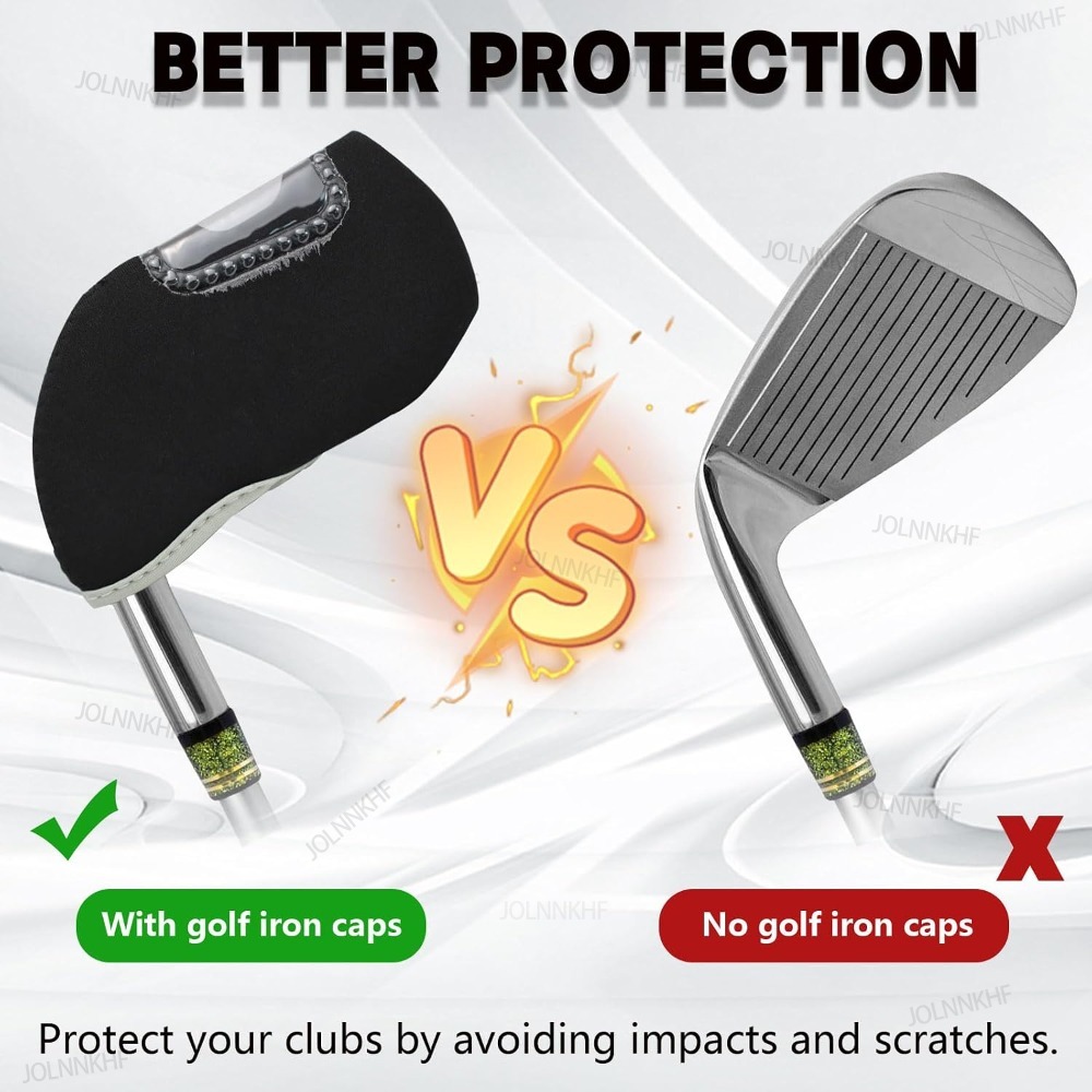 クリアで目に見えるヘッドカバー 10 個入りゴルフカバー ゴ - Golf Clubs のレビューと価格